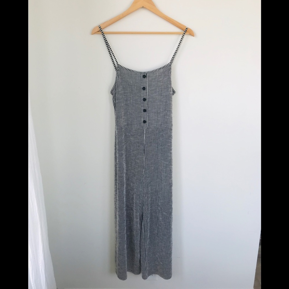 Striped Wide-leg Jumpsuit